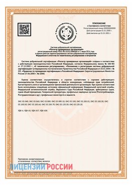 Приложение СТО 03.080.02033720.1-2020 (Образец) Кингисепп Сертификат СТО 03.080.02033720.1-2020